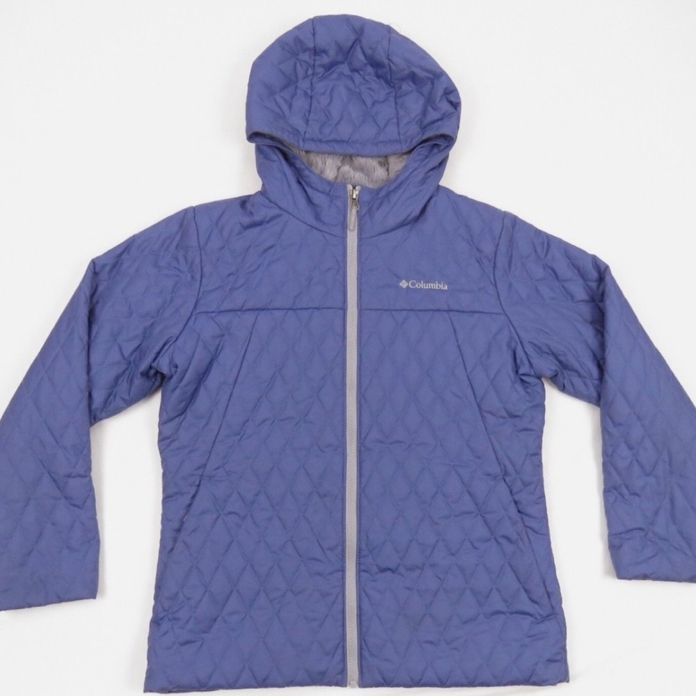 Girls Columbia Sherpa-Lined Jacket – Size Large – Purple - Picture 1 of 5
